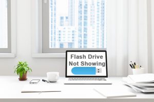 Flash drive not showing up in My computer