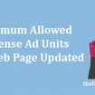 maximum allowed AdSense Ad units on a web page