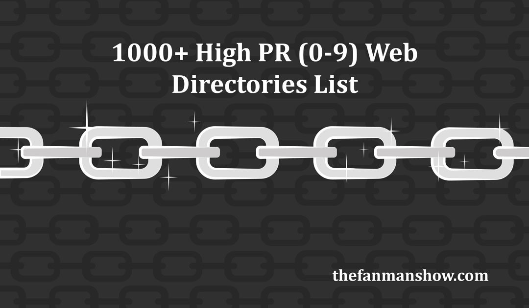1000 high PR web directories list