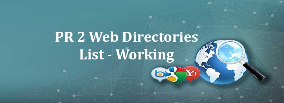 PR 2 Web Directories list