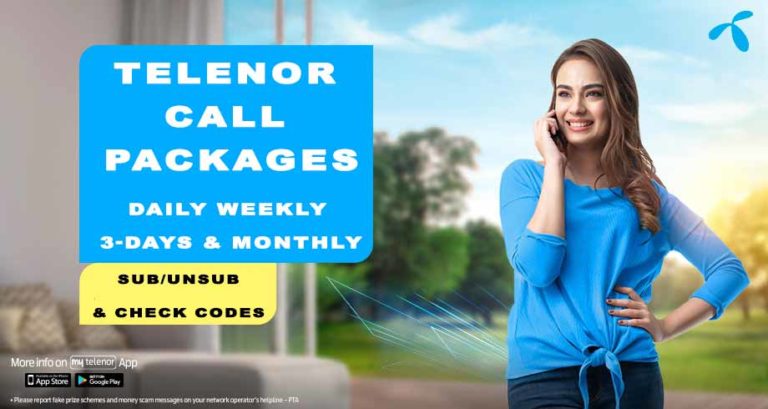 Telenor Call Packages Daily 3 Day Weekly Monthly Codes & Details