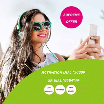 Zong Supreme Offer Monthly Call Internet and SMS Package