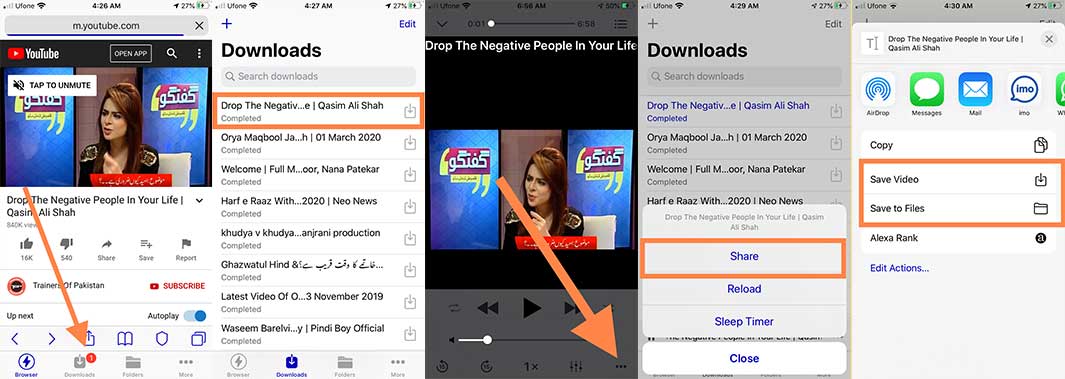 download youtube videos for offline viewing iPhone XS Max