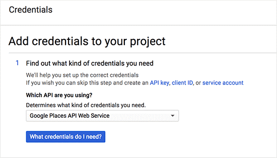 How to Add Credential to your API Web Service