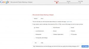 add markup by using Google’s Structured Data Markup Helper