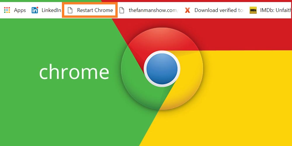 How to Restart Google Chrome with Single Click Using a Bookmark?