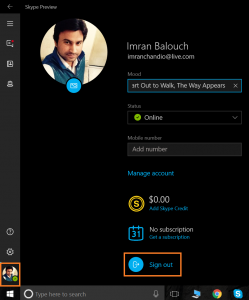 How to Stop Skype Preview Running in Background on windows 8