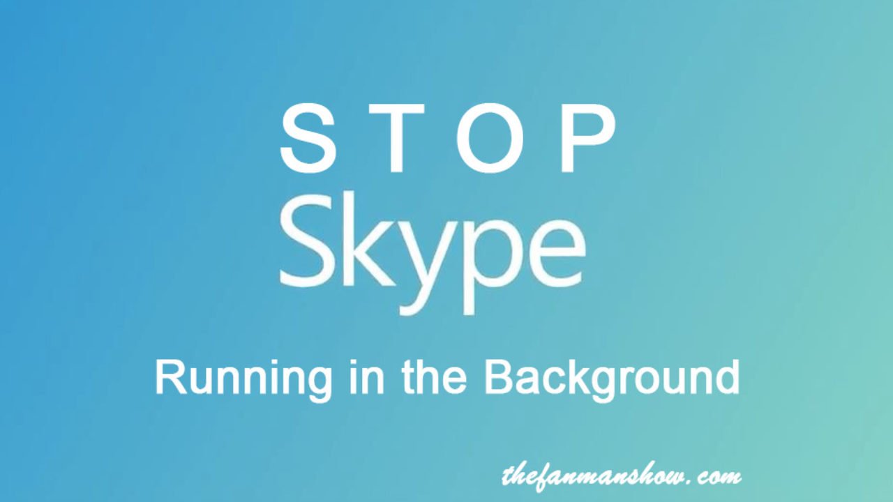 stop skype from starting automatically windows