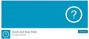 Quick and Easy FAQs - wordpress plugins free