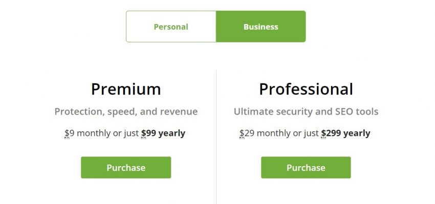 VaultPress (with JetPack) pricing plan 2