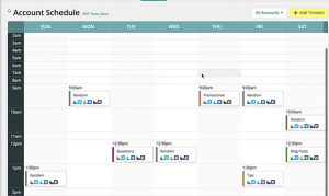 account schedule - best content promotional tools