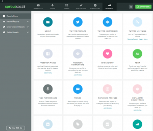how to generate sprout special reporting