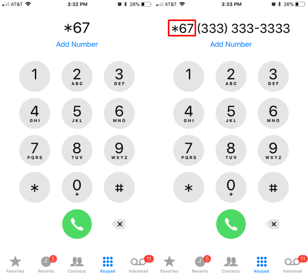 how to hide caller id on iPhone