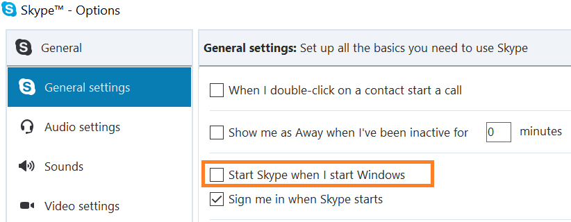 stop skype from starting automatically windows 7