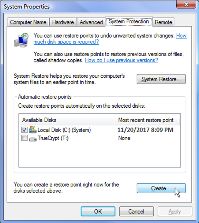 how to restore windows 7 to a previous date