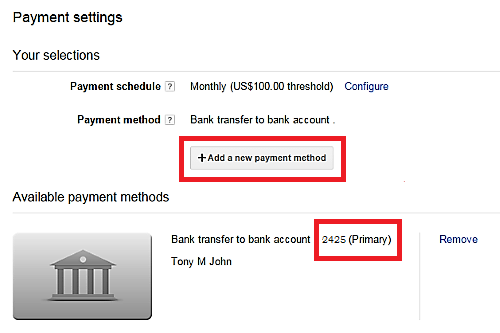how to track wire transfer payment by adsense