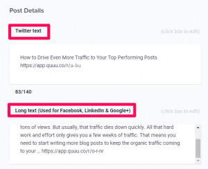 quuu content promotional tools to bring traffic to your site