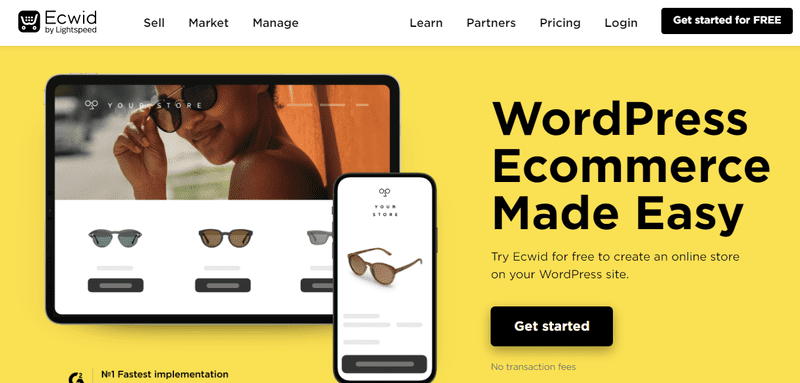 Ecwid eCommerce Shopping Cart - best Ecommerce plugin for WordPress free