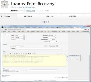 Lazarus – Form Recovery - top 10 chrome extensions 2017