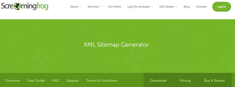 create xml sitemap with Screaming Frog SEO Spider