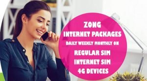 Zong internet packages 2018