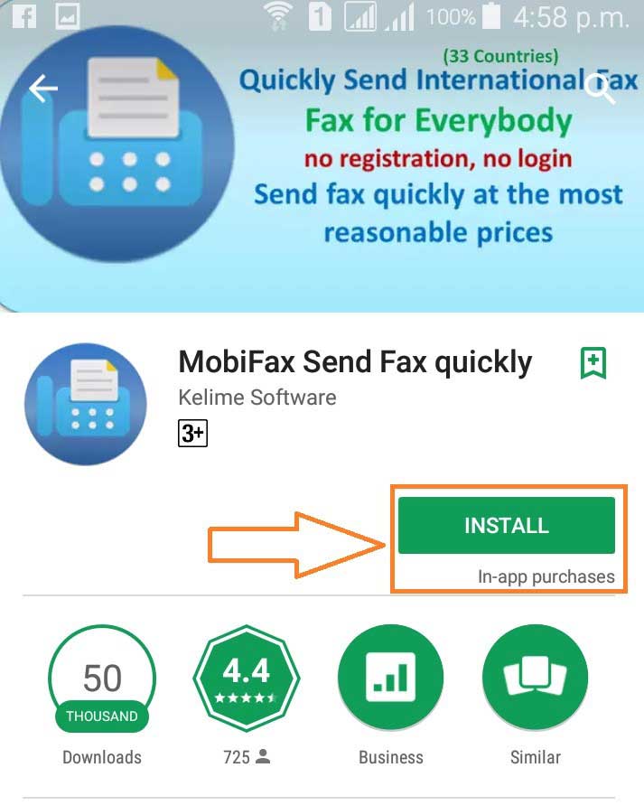 how to send mobile fax in india