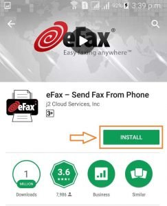 install efax - how to fax from cell phone