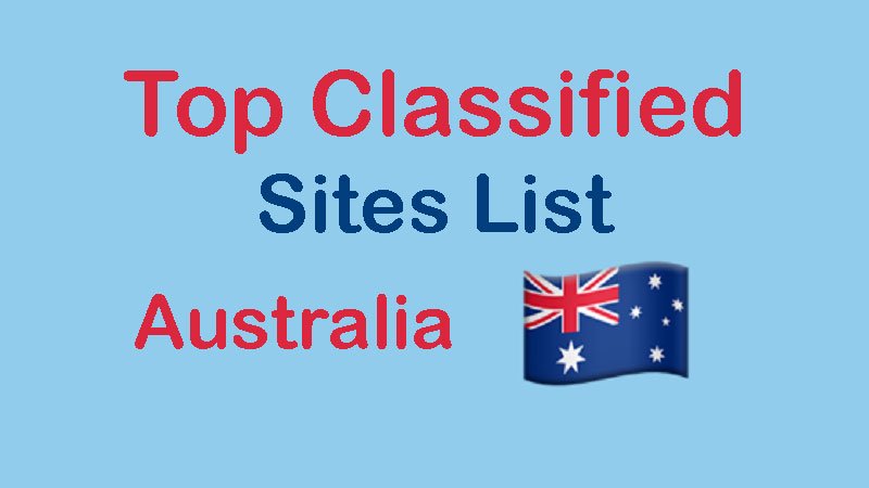 Free Classified Ads Sites List Australia