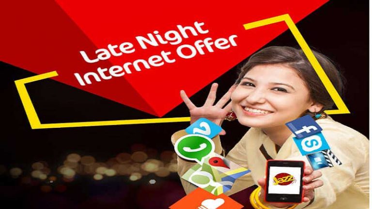 Jazz 3 Day Extreme Offer Weekly Late Night Internet Package for 500MBs