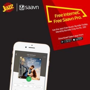 Jazz Free Music Bundle Monthly for 3GB Internet Package to Download Unlimited Songs