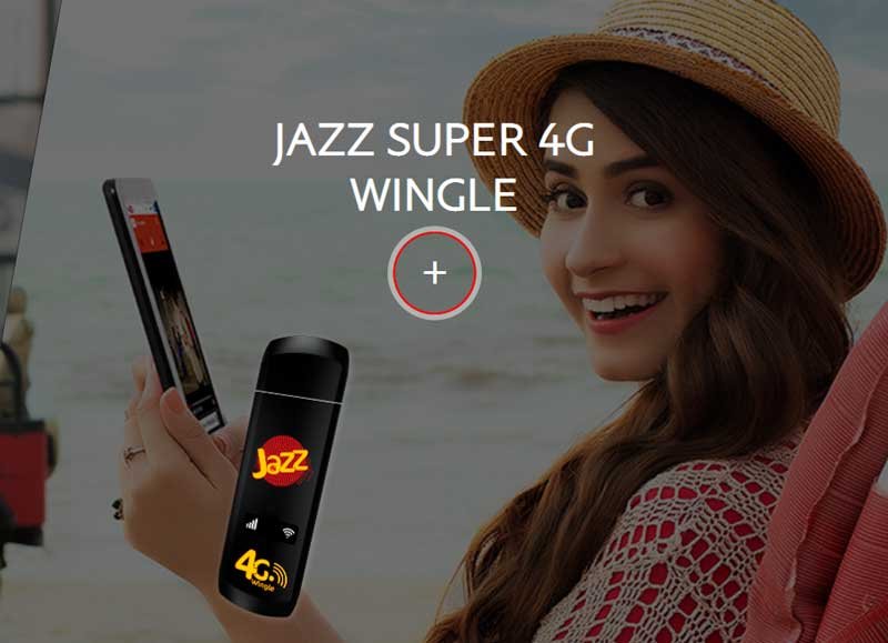 Jazz Super 4G Wingle Device Internet Packages Basic, Regular and Heavy