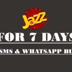 Jazz Weekly SMS Package Mobilink Weekly sms bundle