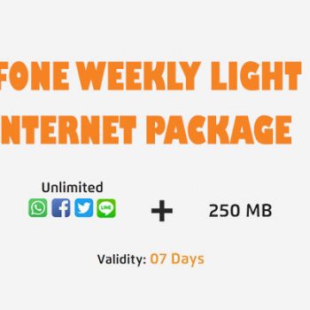 Ufone Weekly Light Internet Package for Unlimited Social Media Apps