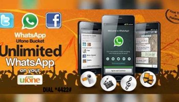 Ufone Daily Social Package For Whatsapp Twitter and Facebook