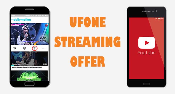 Ufone Daily YouTube Package Code - Streaming Offer 1 Hour Internet Pkg