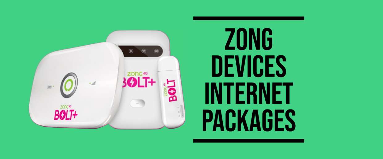 Zong 4G Device Internet Packages For 1/3/6/12 Months