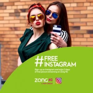 Zong Free Instagram Offer