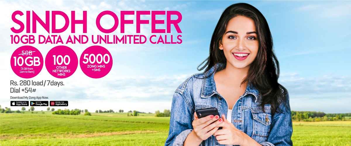Zong Weekly Sindh Offer Code Price and Details