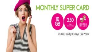 Zong Super Card 650 Details – Zong All in One Monthly Package