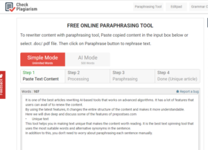 Free online paraphrasing tools